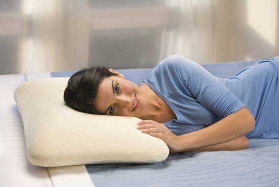 Cuscino Cervicale Memory Foam per Dormire Ortopedico Alto Aloe Vera