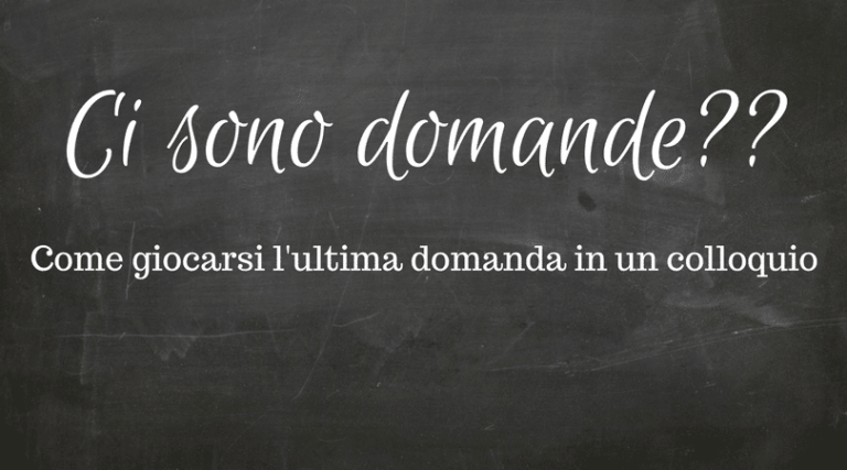 L’ultima domanda da fare in un colloquio di fisioterapia