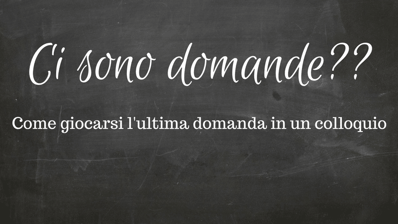 L’ultima domanda da fare in un colloquio di fisioterapia