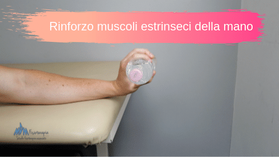 Rinforzo muscoli estrinseci della mano