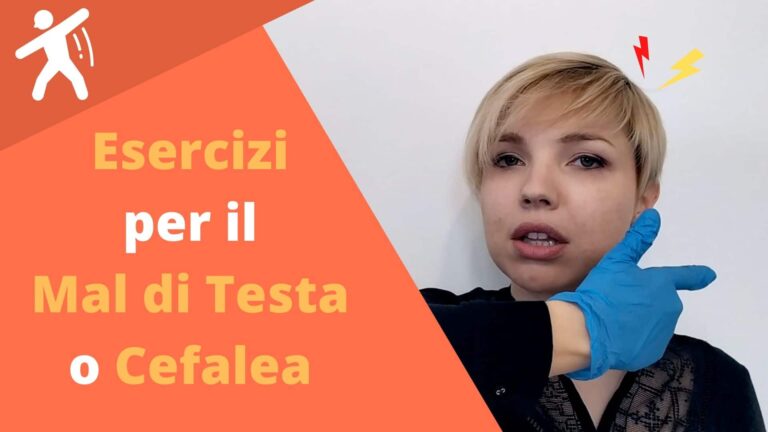 ESERCIZI PER IL MAL DI TESTA O CEFALEA